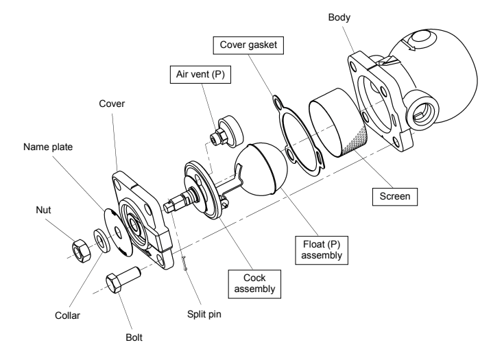 Ductile Iron Float Steam Trap Construction